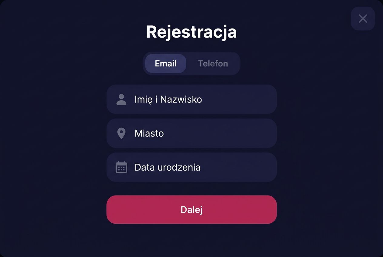 Rejestracja w aplikacji krok po kroku | NVCasino App